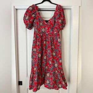 House of Harlow 1960 Puff Sleeve Midi Dress